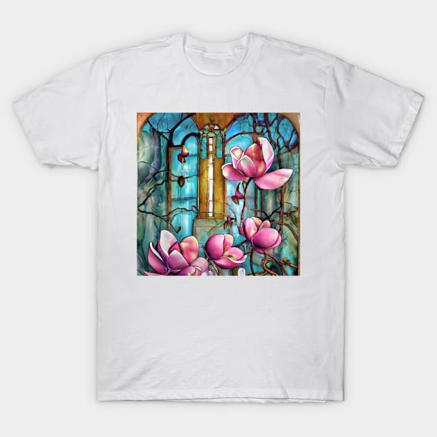 alley with magnolias T-Shirt by bogfl